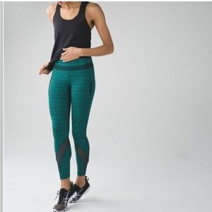 Lululemon Inspire Tight II Mesh Cyber Jungle Hero Leggings